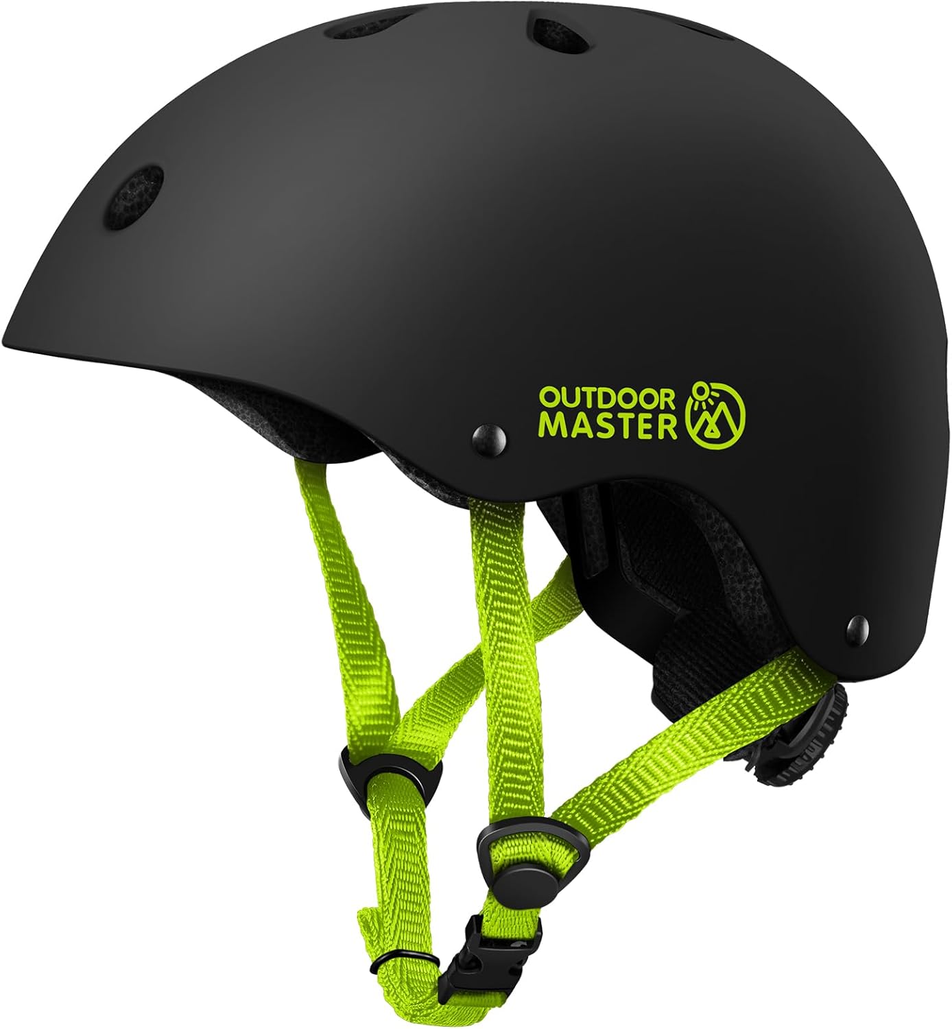 OutdoorMaster Casco de bicicleta para jóvenes y niños, casco ajustable para patineta multideportivo con forro extraíble para bicicleta de equilibrio, scooter para niños pequeños, aeropatineta de una