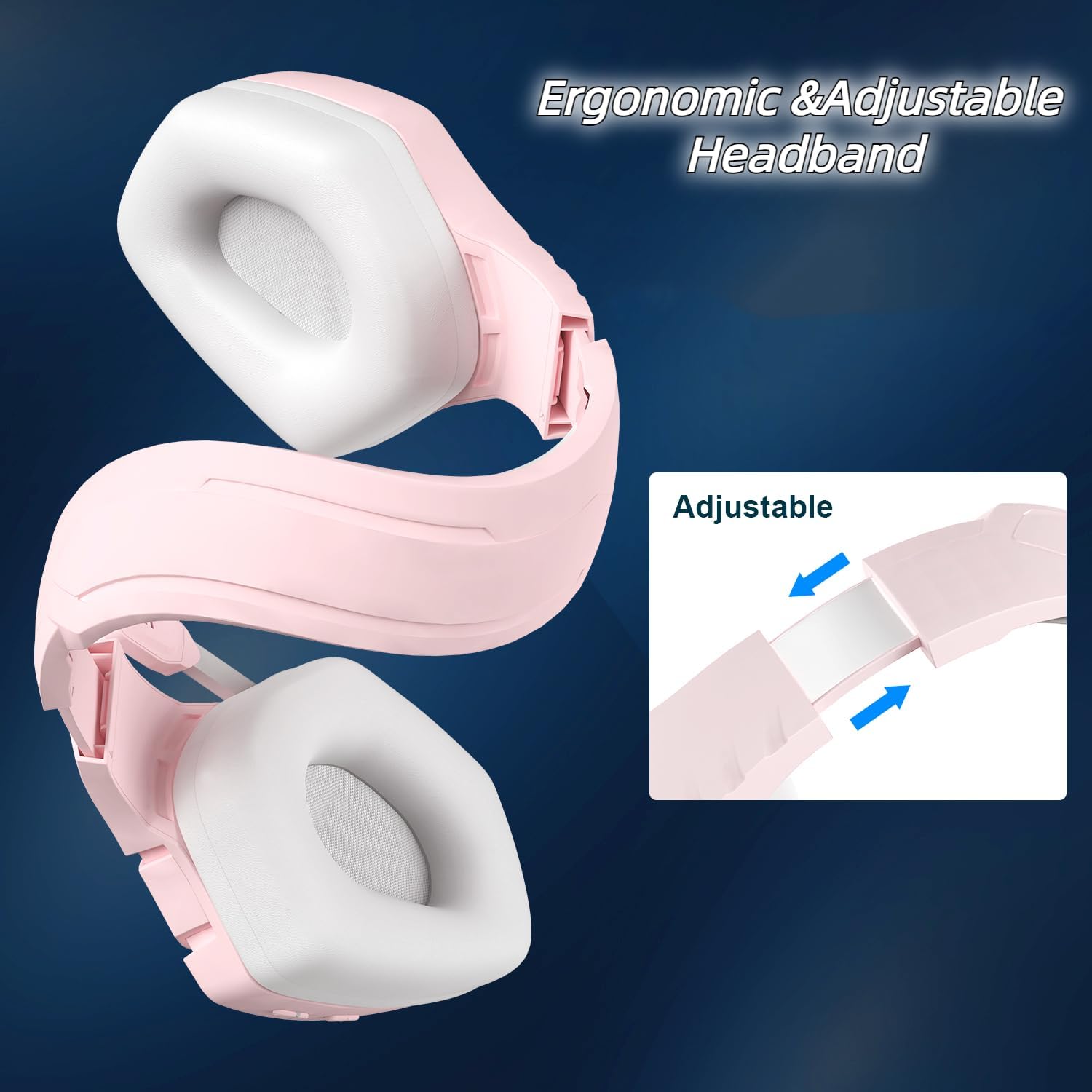 30% off  Pink Gaming Headphones with Mic