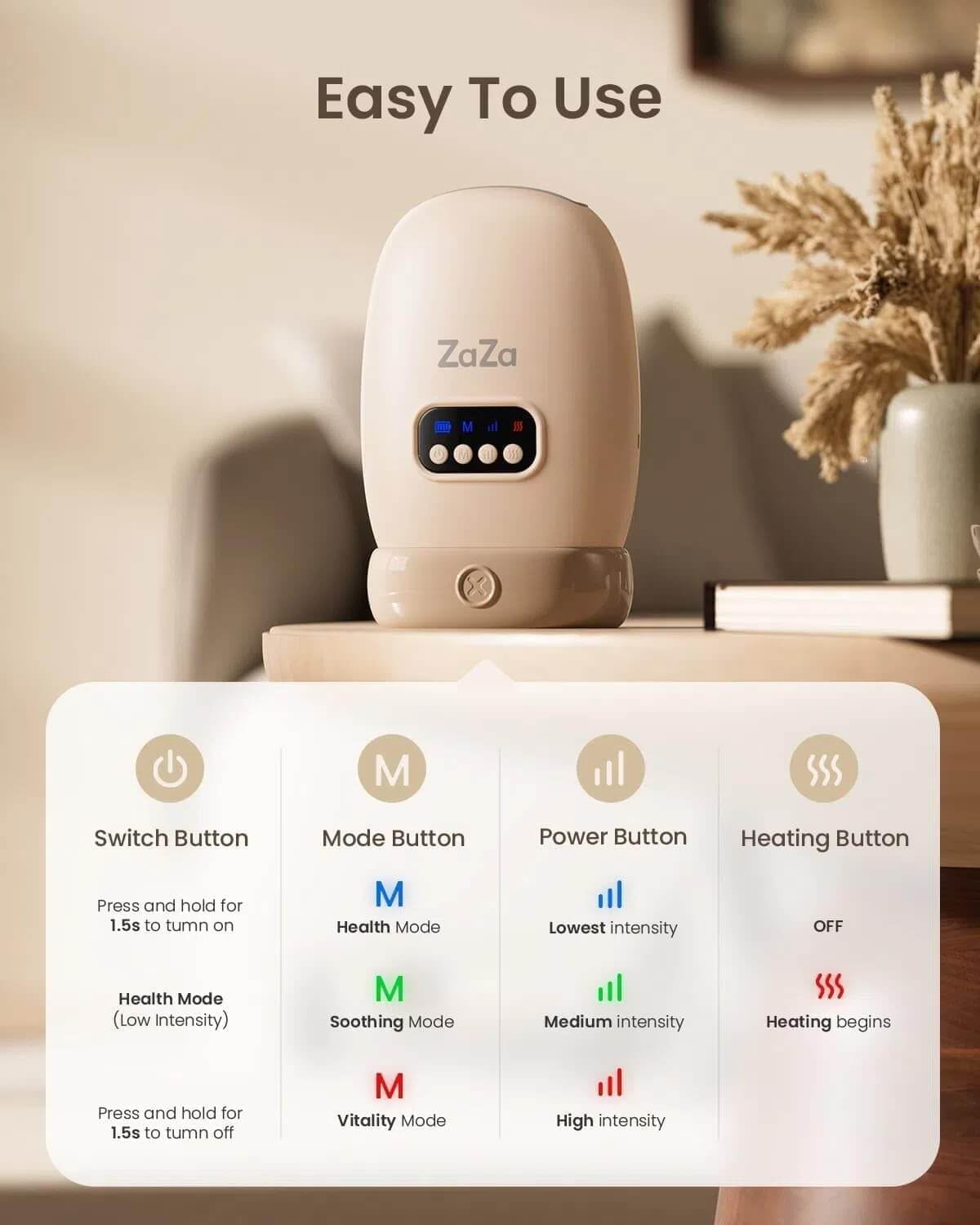  Save 45% zaza Hand Massager ｗith Heat and Compression for Carpal Tunnel Finger