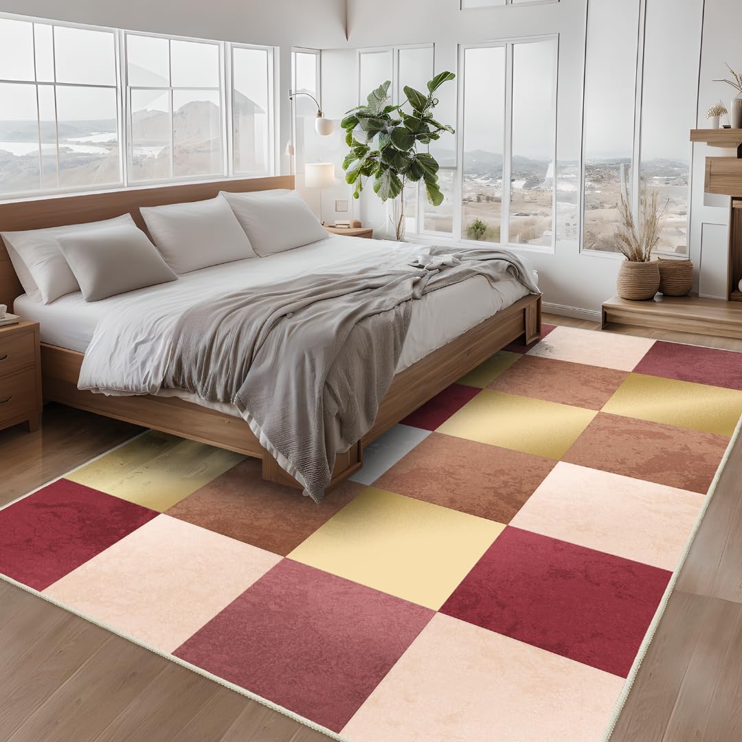 70% off Modern Area Rug - Geometric Rug for Bedroom Living Room