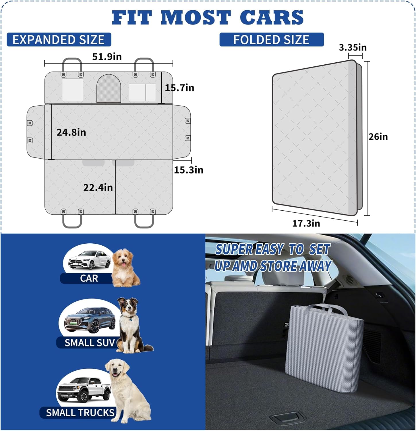 50% off  Car Back Seat Extender for Dogs