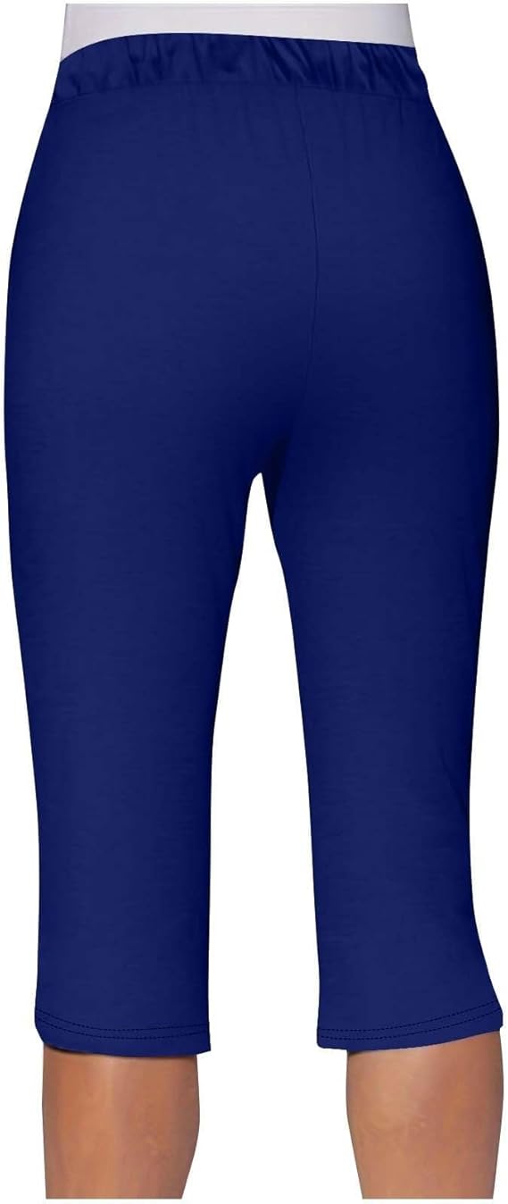 50% off Women's Split Hem Drawstring Elastic Waist Capri Yoga Pants