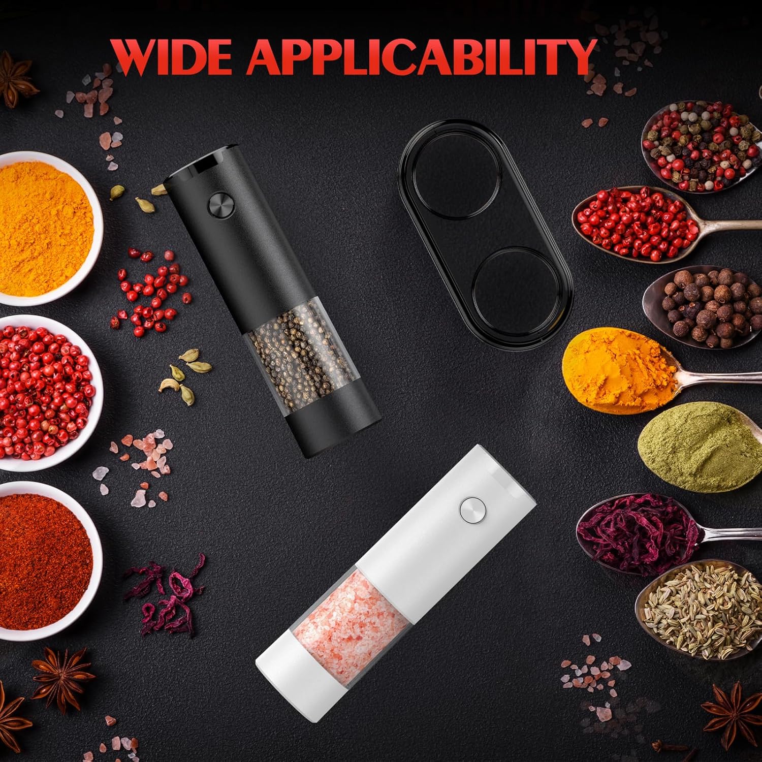 50% off Electric Salt and Pepper Grinder Set Automatic