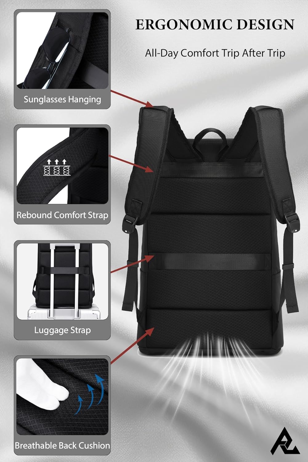 50% off Business 45L Expandable Travel Backpack
