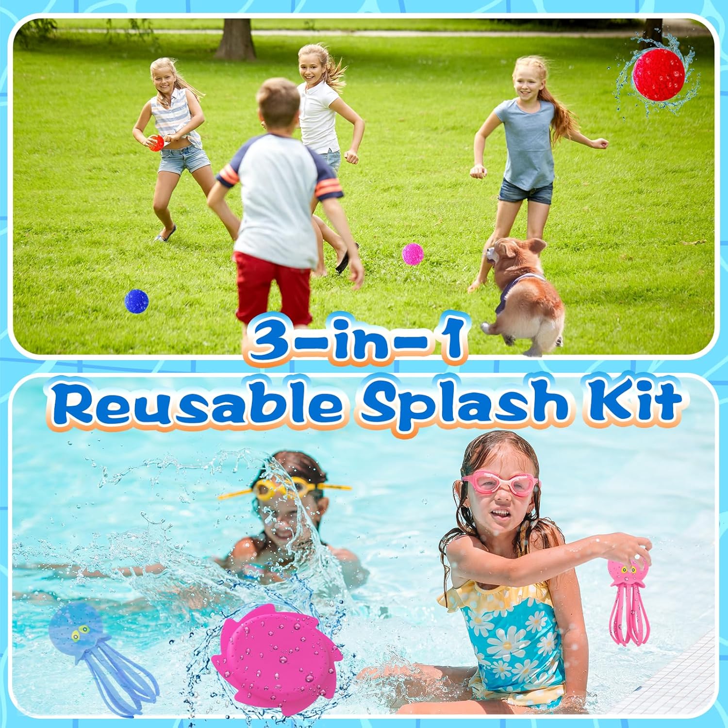 50% off 3-in-1 Splash Water Balls Set