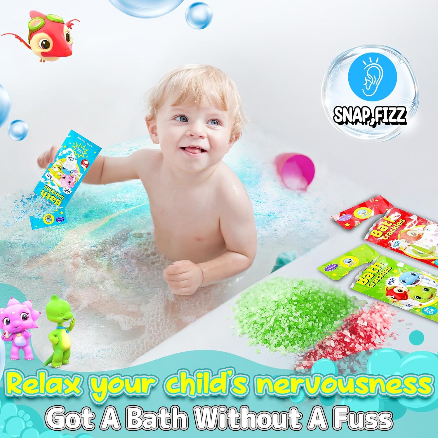 42% off 12 pc Bath Crackles for Kids
