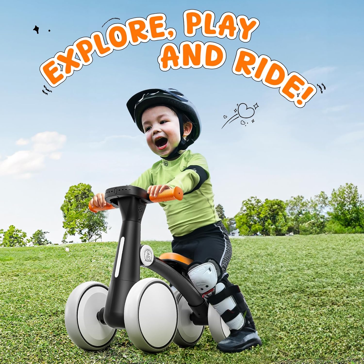 40% off Colorful Lighting Baby Balance Bike