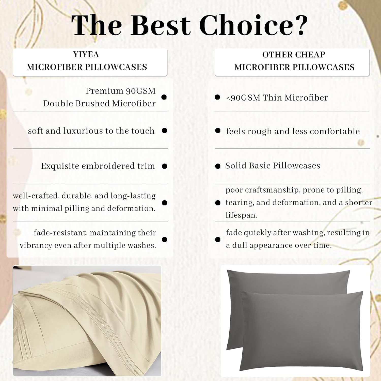40% off Microfiber Pillow Cases Set of 2