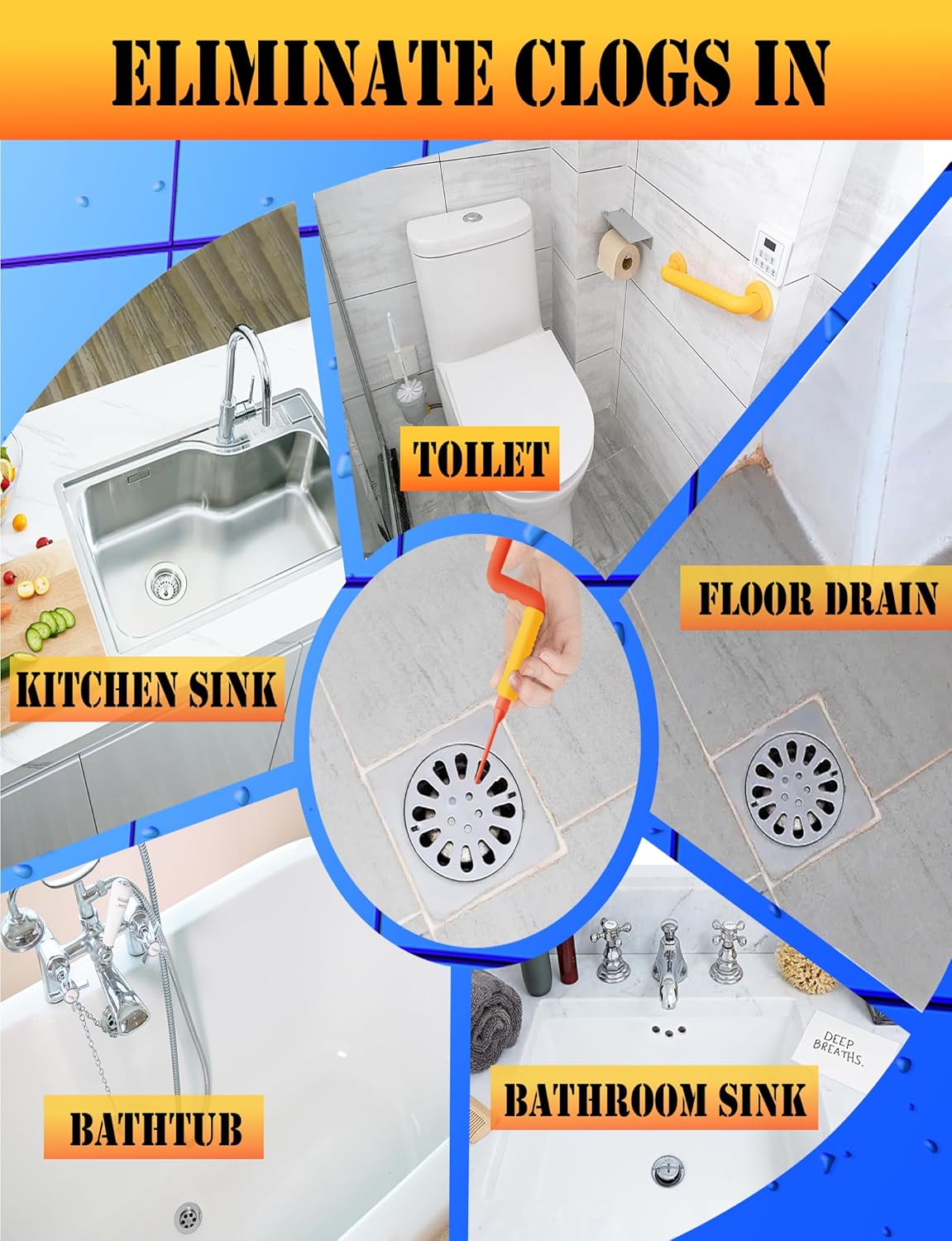 Hair Drain Clog Remover Tool