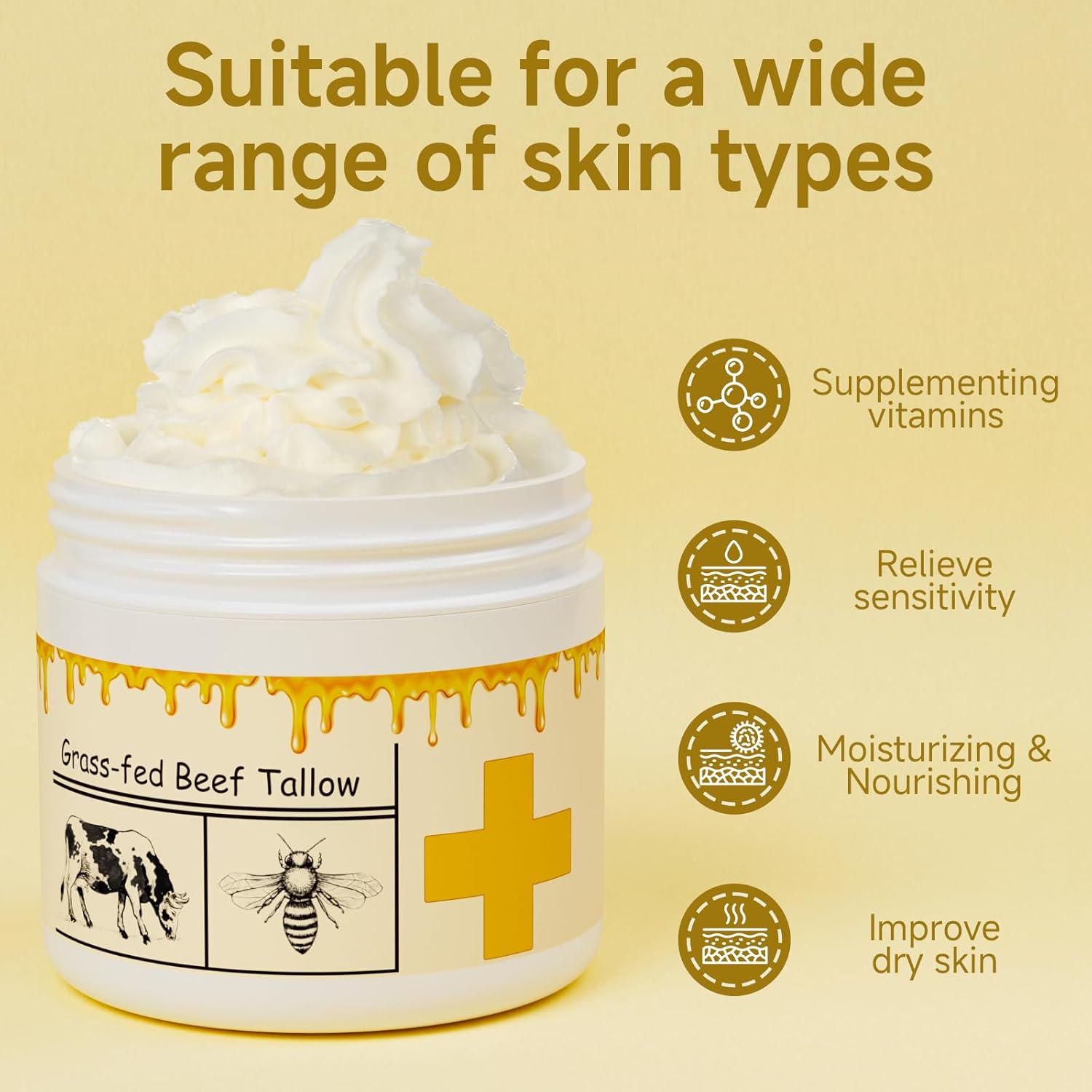 Beef Tallow for Skin