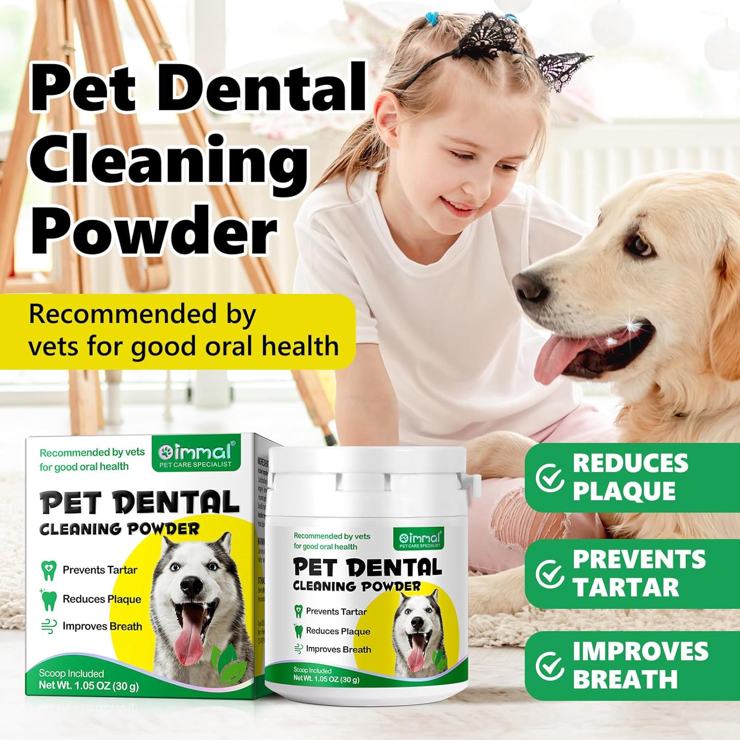 Dog Teeth Cleaning Powder,30g