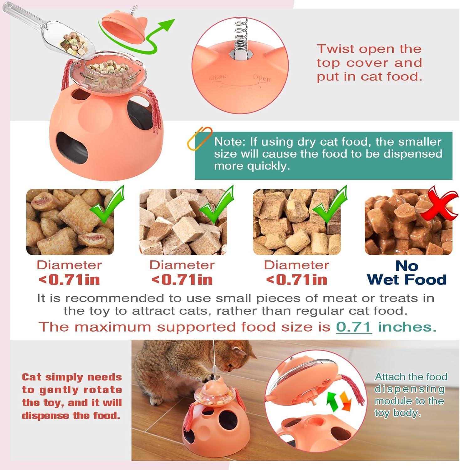 Zaabaaziba Interactive Cat Toys Multifunctional
