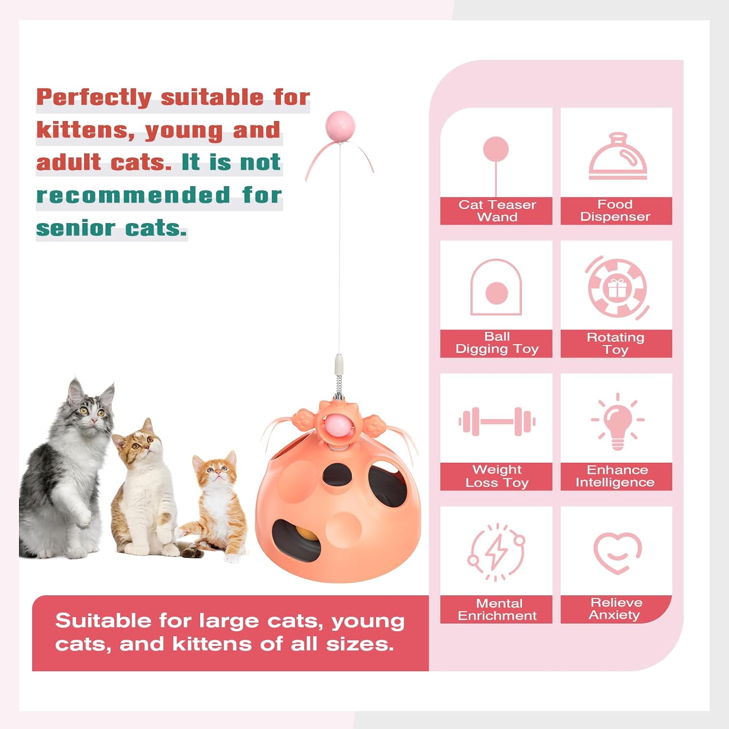 Zaabaaziba Interactive Cat Toys Multifunctional