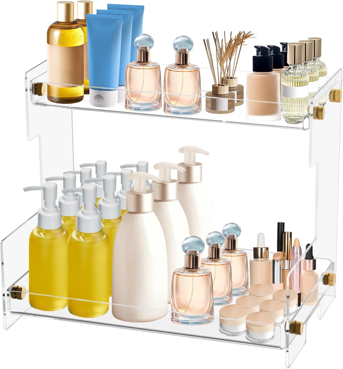 Tier Clear Acrylic Bathroom Counter Organizer
