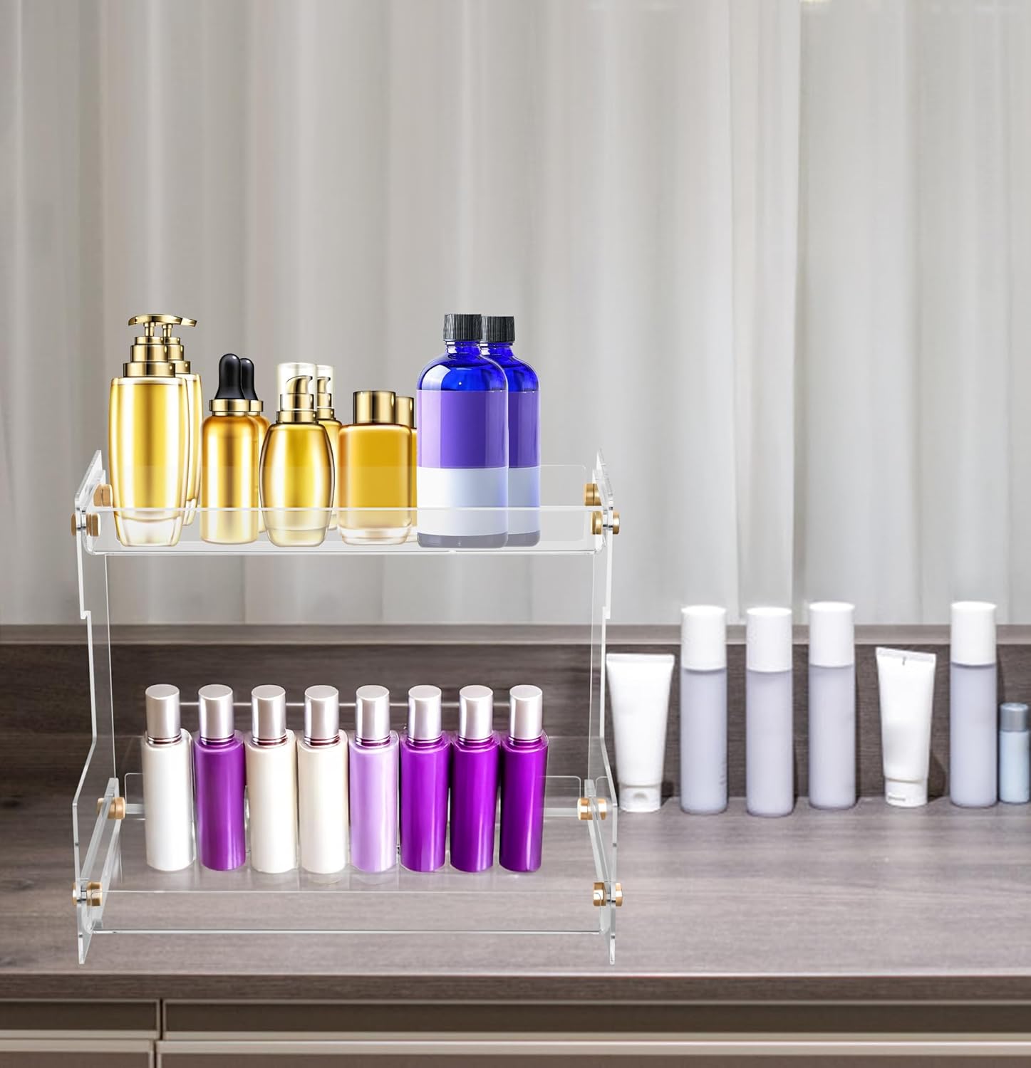 Tier Clear Acrylic Bathroom Counter Organizer