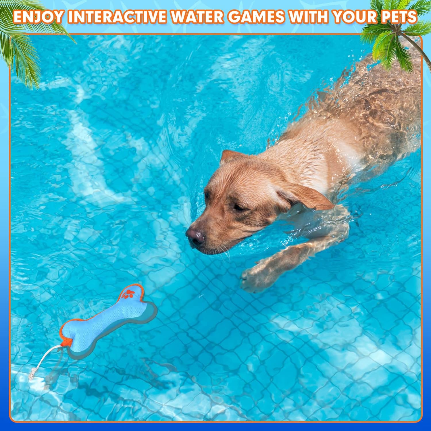 BINGPET Dog Pool Floating Toys 2 Pack