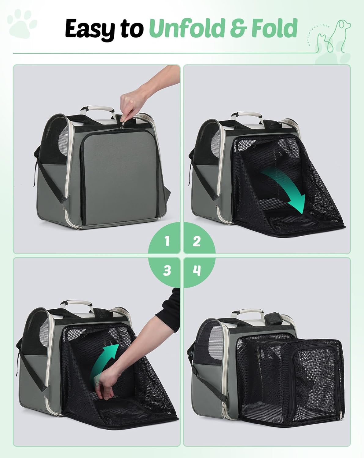 Expandable Pet Carrier Backpack