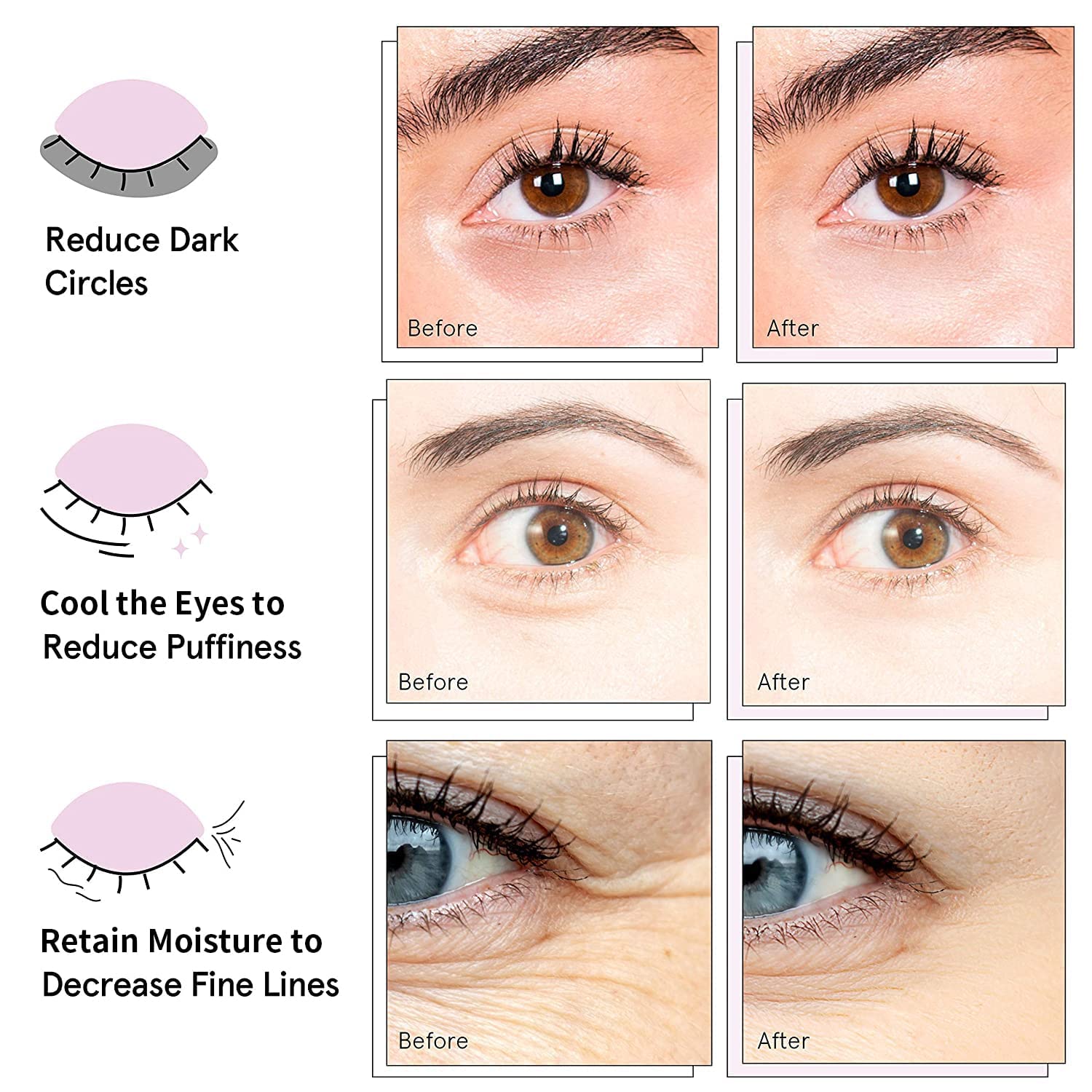 24K Gold Eye Mask – 30 Pairs